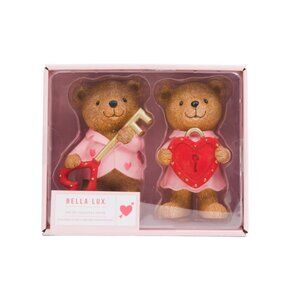 BELLA LUX multi Set Of 2 Lock And Key Bears